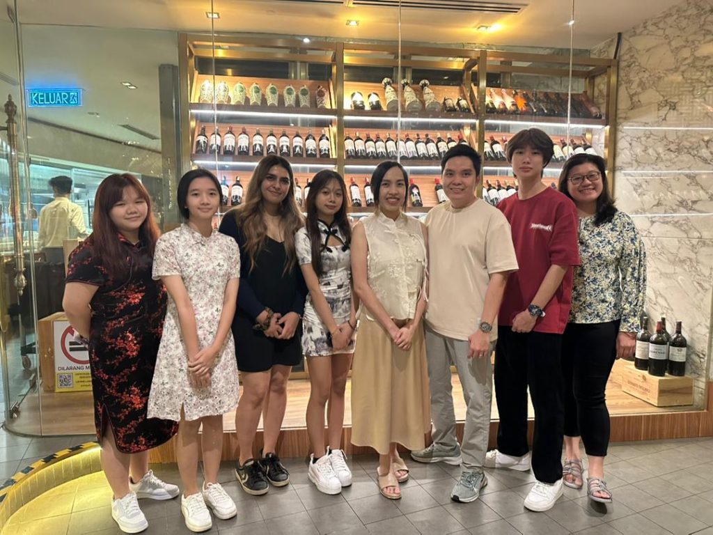 Win Dental Clinic team at annual dinner celebration in Kuala Lumpur Malaysia